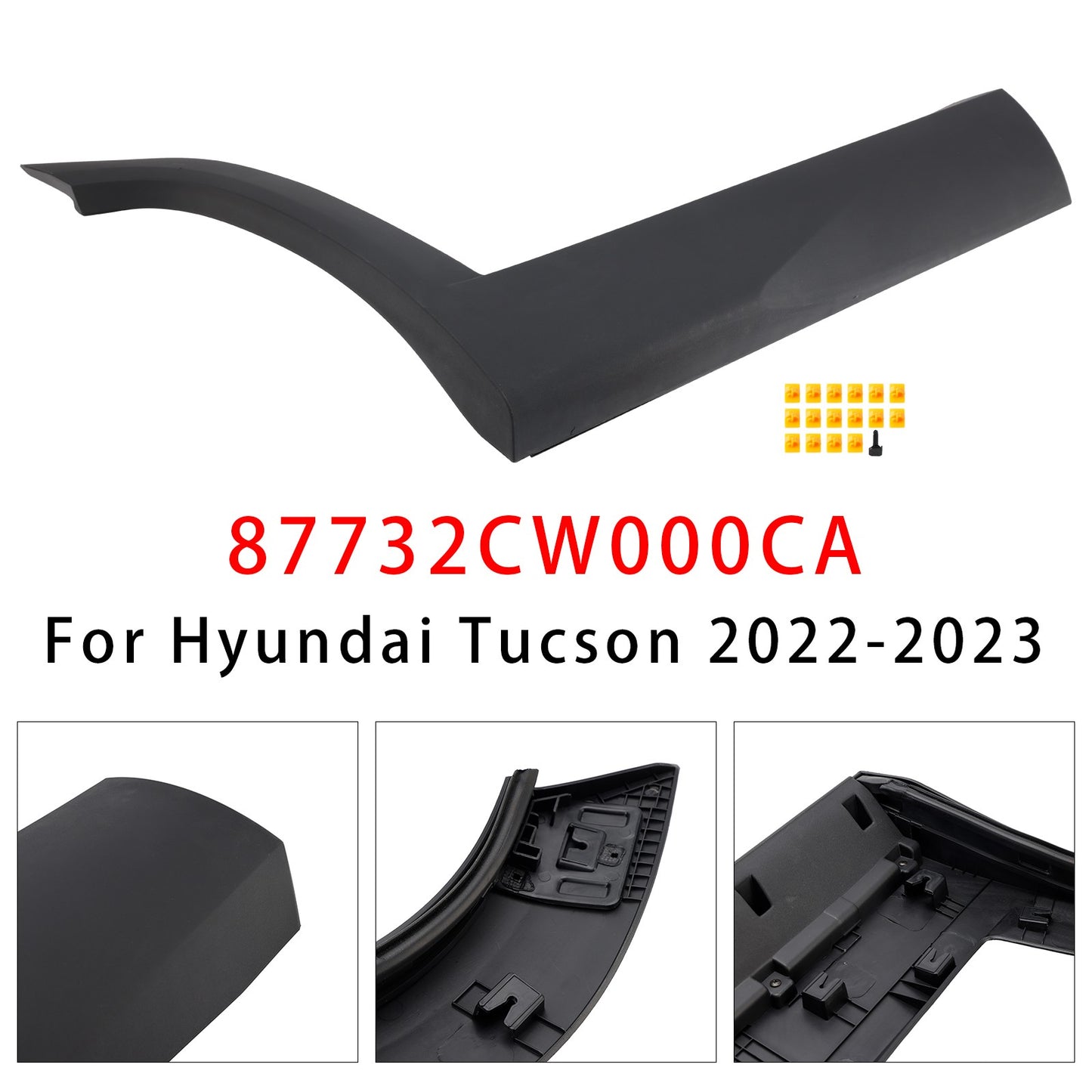 Rear Right Side Door Lower Molding 87732CW000CA For Hyundai Tucson_2022-2023