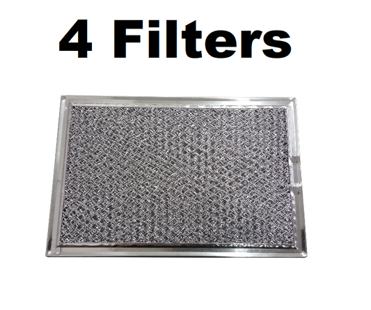Solid Spare Microwave Aluminum Grease Filter for LG 5230W1A012B AF4279 4 PACK