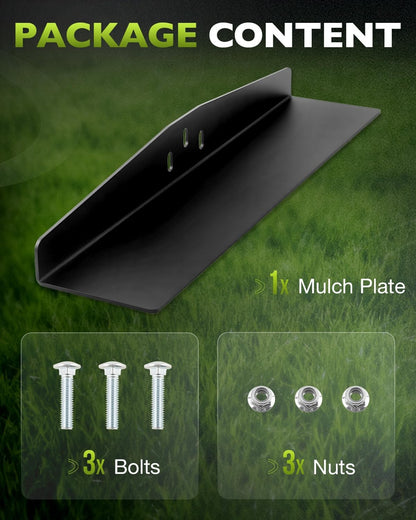 Chute Blocker Mulch Plate w/ Bolt Nut For Bad Boy MZ 42" 48" 54" Zero Turn Mower