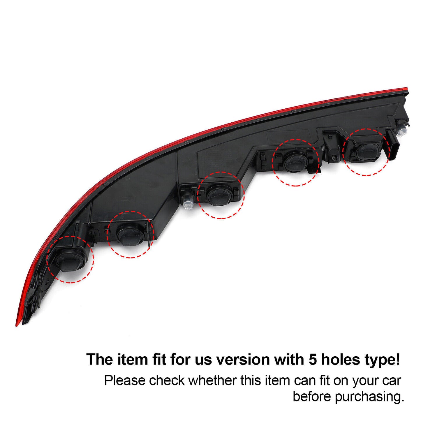 Right Rear Bumper Lower Tail Light Brake Stop Lamp For Audi Q5 18-21 RM6