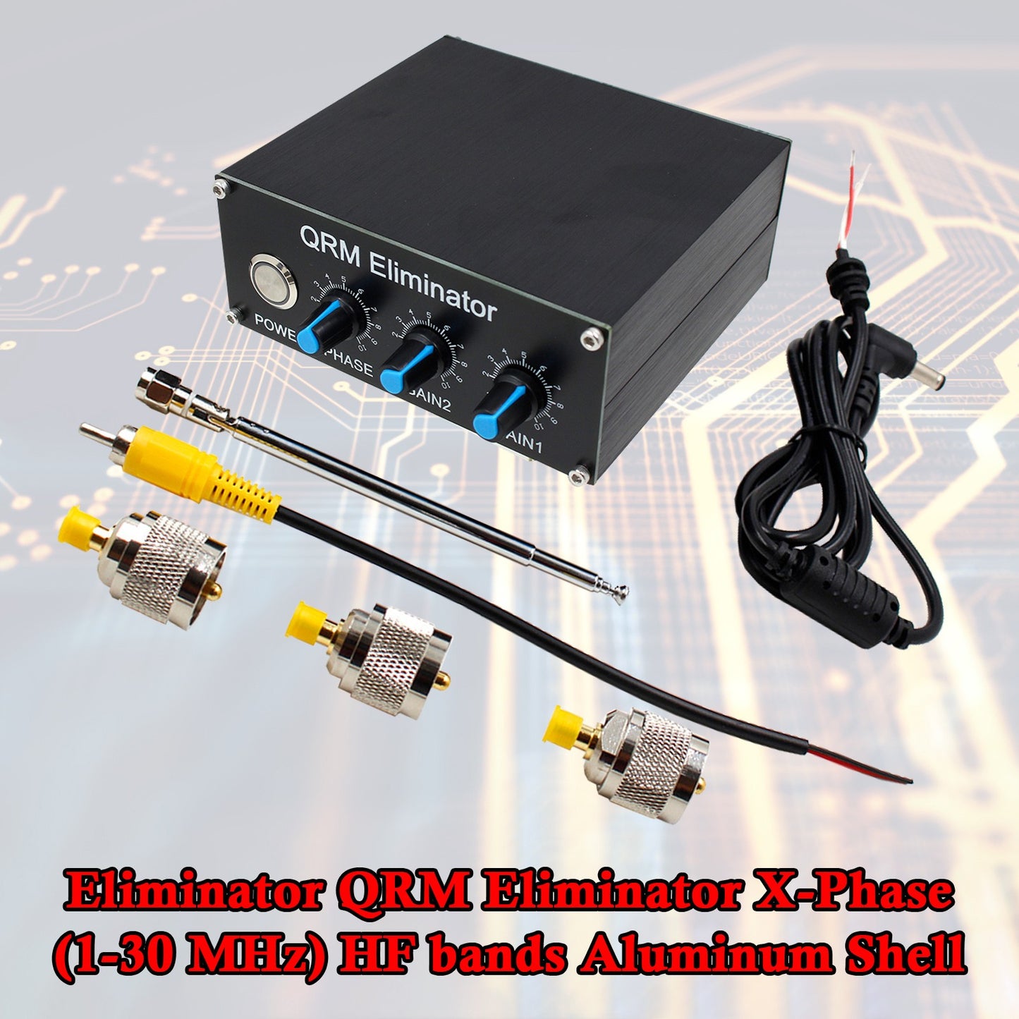 Upgraded Eliminator QRM Eliminator X-Phase (1-30 MHz) HF bands Aluminum Shell.