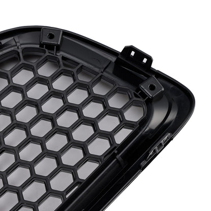 Gloss Black Front Bumper Honeycomb Grille Grill Fit Volvo S40 V50 2008-2012