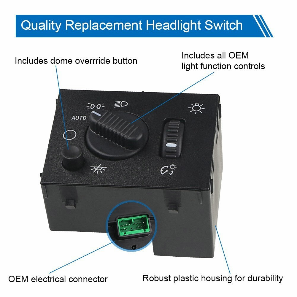 Headlight Headlamp Dimmer Switch for 2003-2007 Chevy Silverado GMC Sierra Yukon