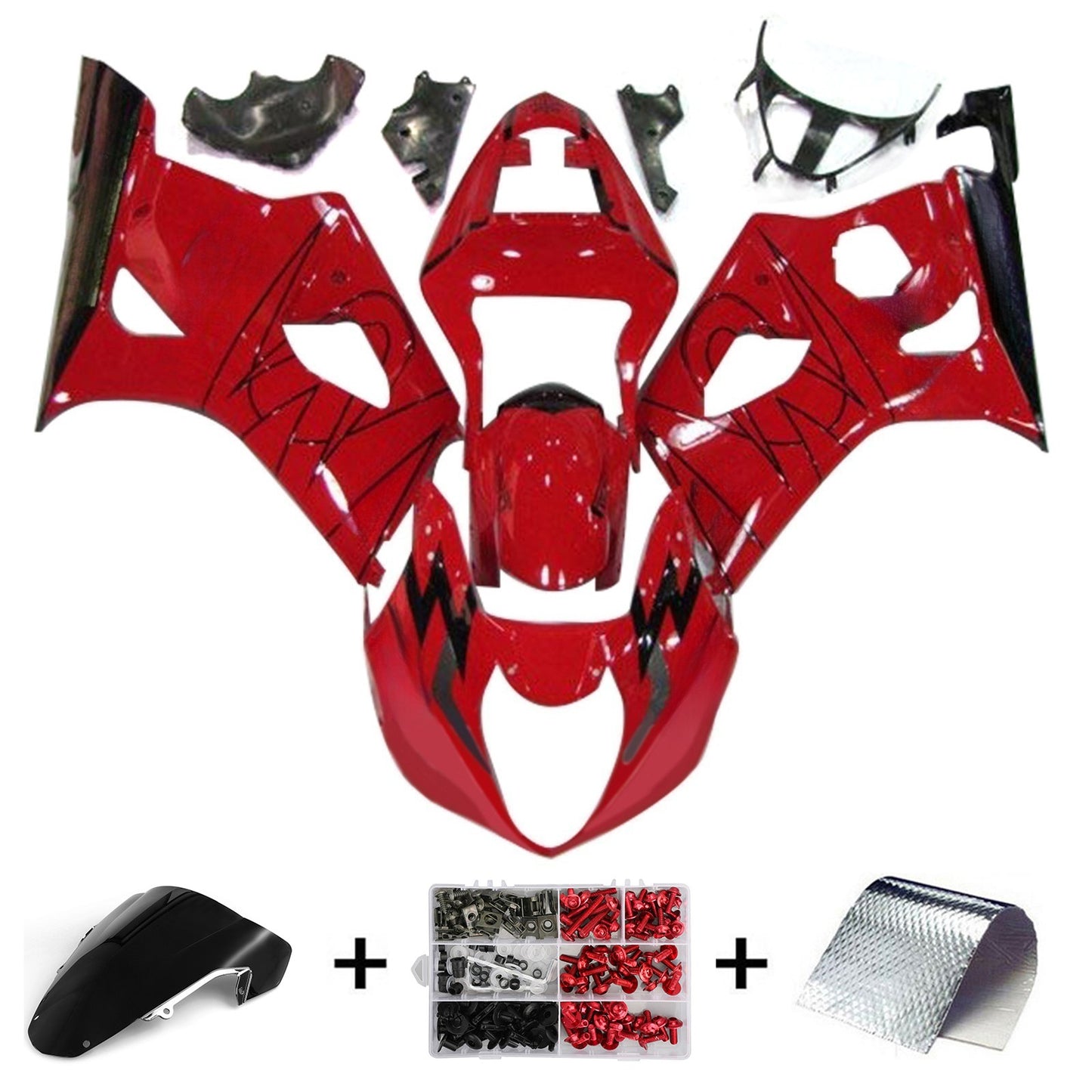 Injection Fairing Kit Bodywork Plastic ABS For Suzuki GSXR1000 2003-2004 K3