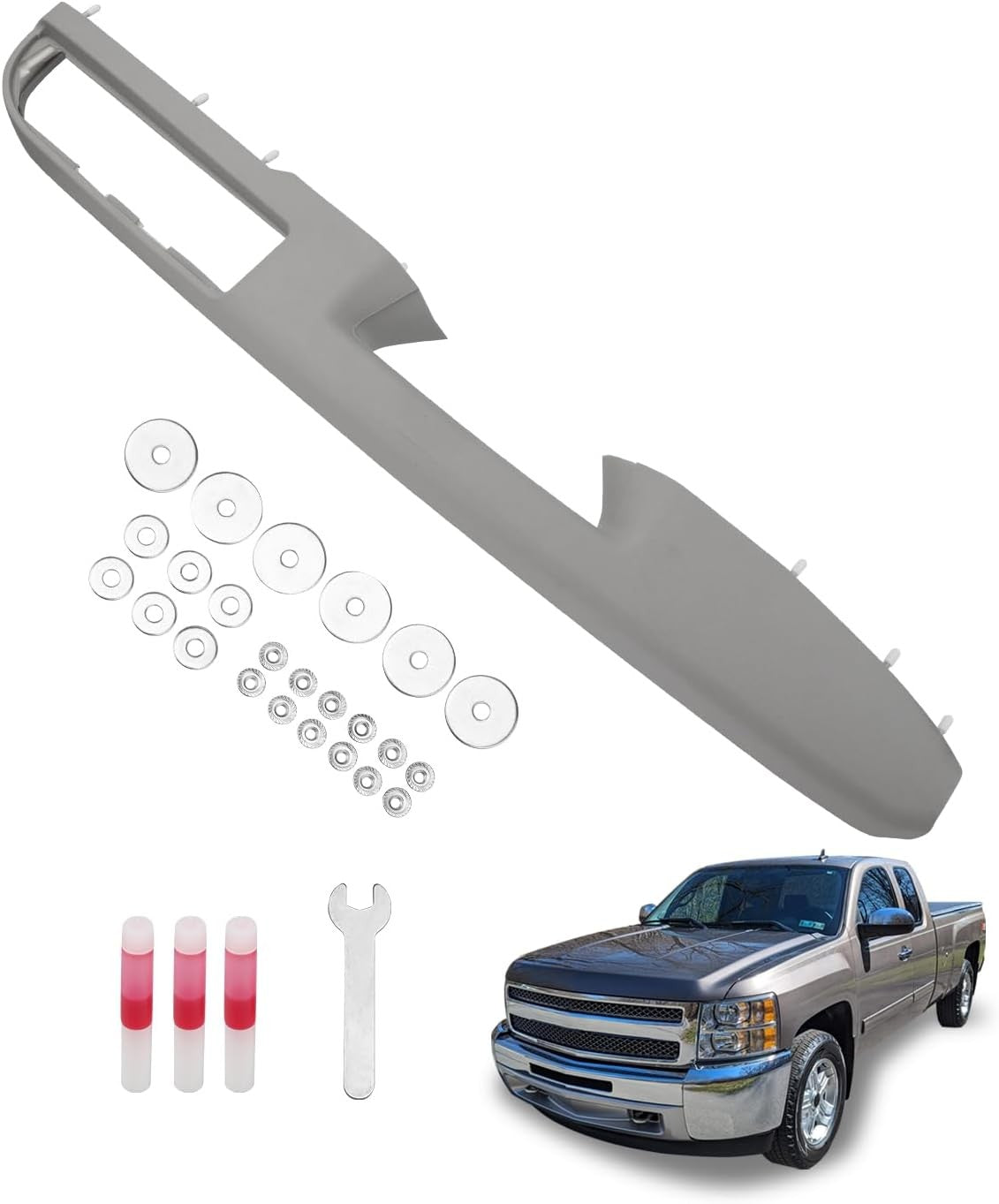 Passenger Armrest Repair Kit For 10-14 Chevy Silverado GMC Sierra 1500 2500 Gray