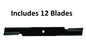 Solid Spare 12PK Oregon 91-638 Mower Blades for Ferris 1520842, 1520842S, 5101755
