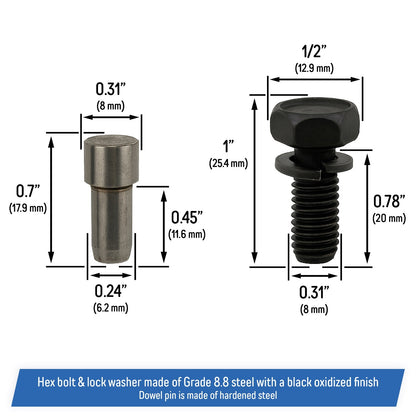 Pressure Plate Bolt and Dowel Kit for Ford Racing - M6397A302