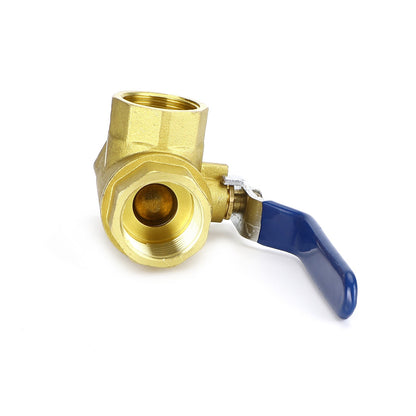 1" Ball Valve Female L Port 600 WOG NPT Brass Ball Valve Threaded Plumbing