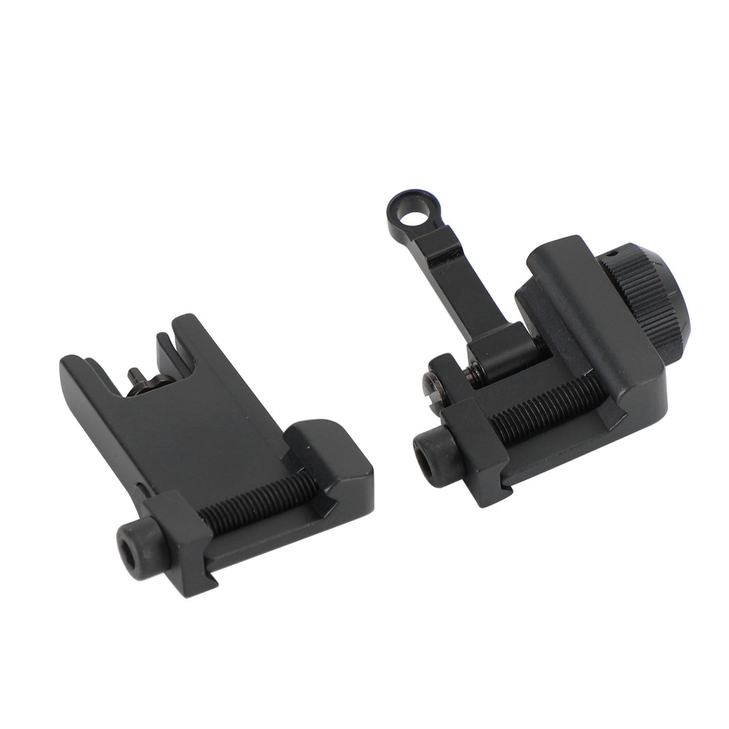 Folding Back Up Iron Sight Flip Up Front Rear Set Picatinny Rail KAC300
