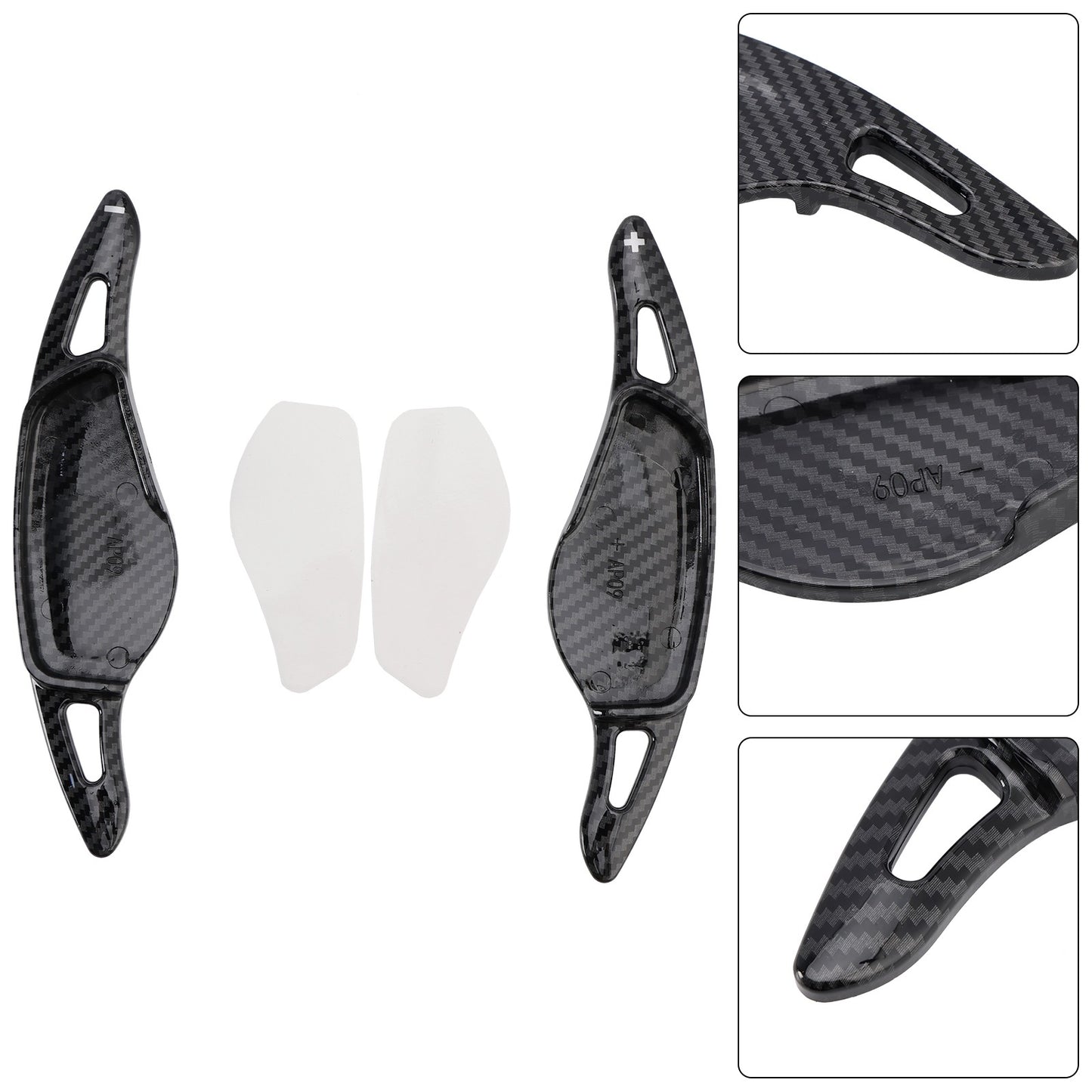 Carbon Look Steering Wheel Paddle Shifter Fit BMW 3 4 5 G20 G22 G30 2018+