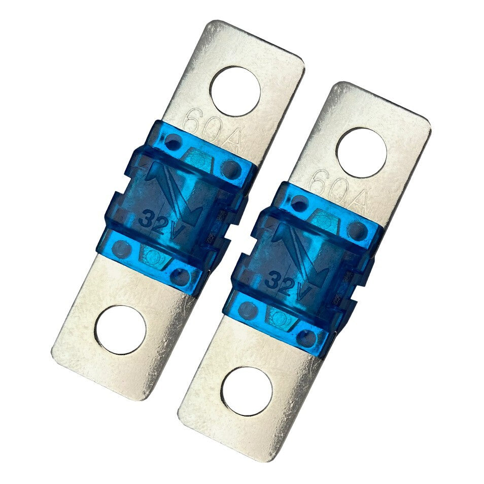 MIDI / AMI 60A 60 Amp 32V Fuse For Auto Marine Stereo Audio Video Bolt On 2 Pack