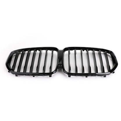 Gloss Black  Front Kidney Grill Grille Performance For BMW X5 G05 2018-2021