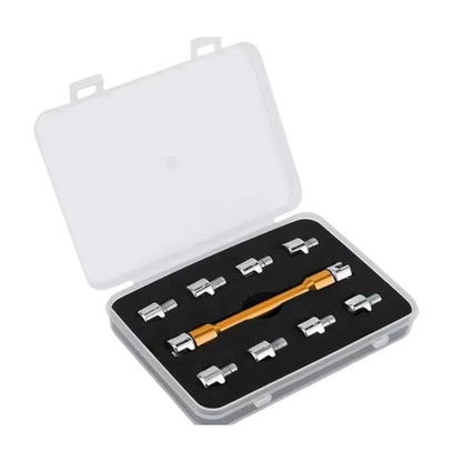 5.0-6.8 Universal Motorcycle Wheel Spoke Wrench CNC Spanner Kit Repair Tool Pack