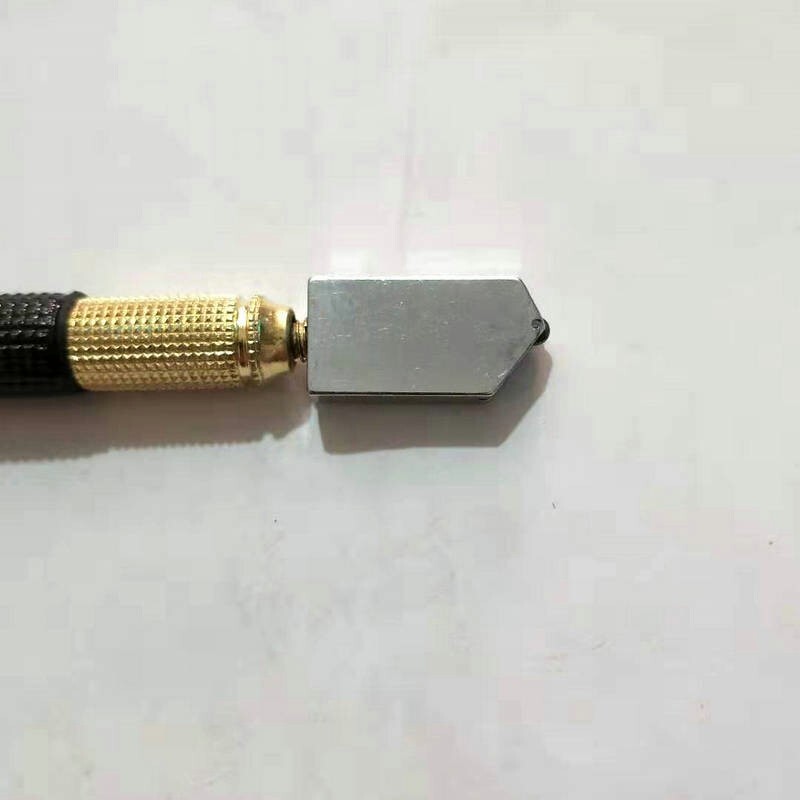 2X Diamond Glass Cutter Metal Handle Oil Feed Cutting Tool Steel Blade