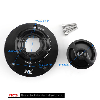 Black Fuel Gas Tank Cap Fit for Yamaha YZF R1 R1M 04-17 YZF R6 03-16