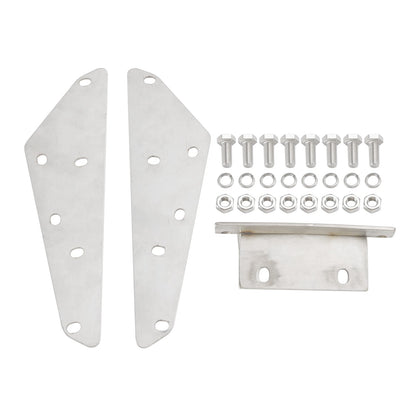Flat Top Silvery Drop Visor For Peterbilt 377 378 379 335 386 388 389