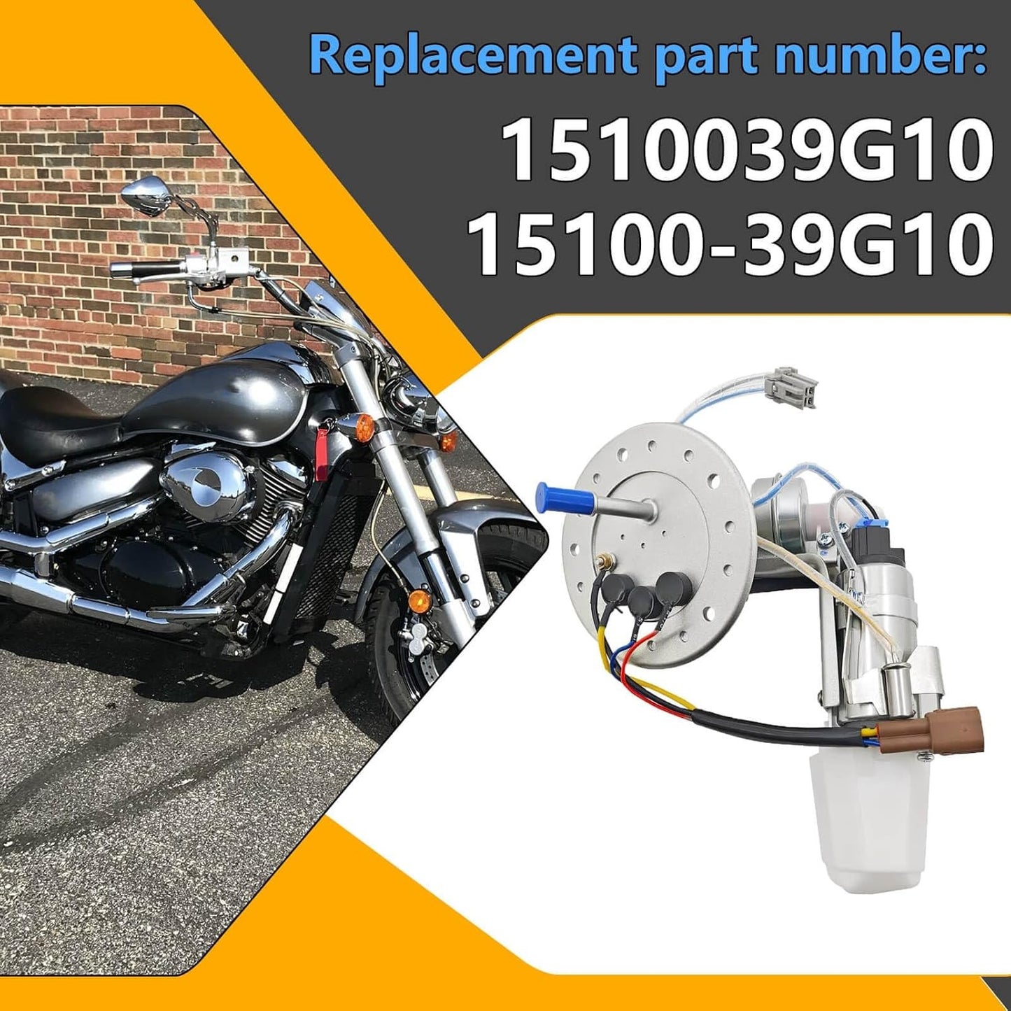 15100-39G10 Fuel Pump Assembly Fit 2005-2019 Suzuki Boulevard M50 M50B M50Z