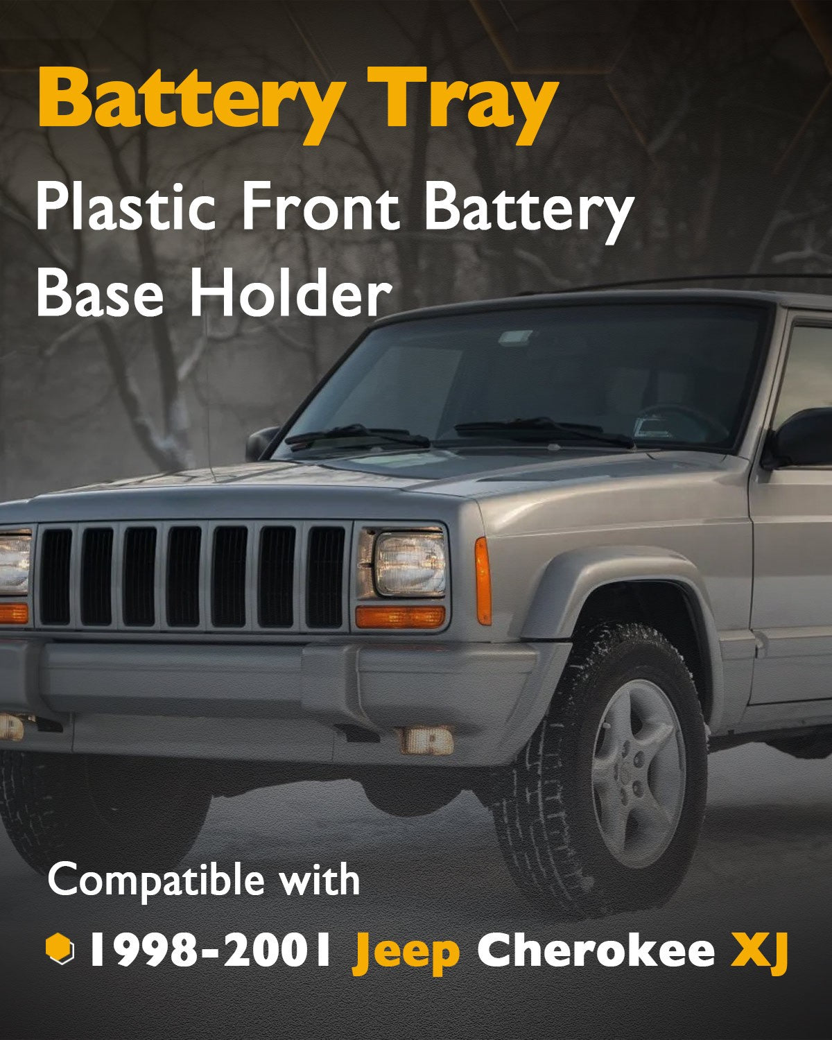 55235819AA Battery Base Tray For 98-01 Jeep XJ Cherokee 2.5L 4.0L Battery Holder