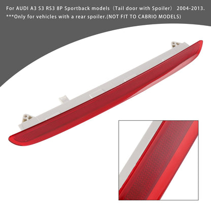 Rear Third 3RD Brake Stop Light For AUDI A3 S3 RS3 8P Sportback 2004-2013 RED