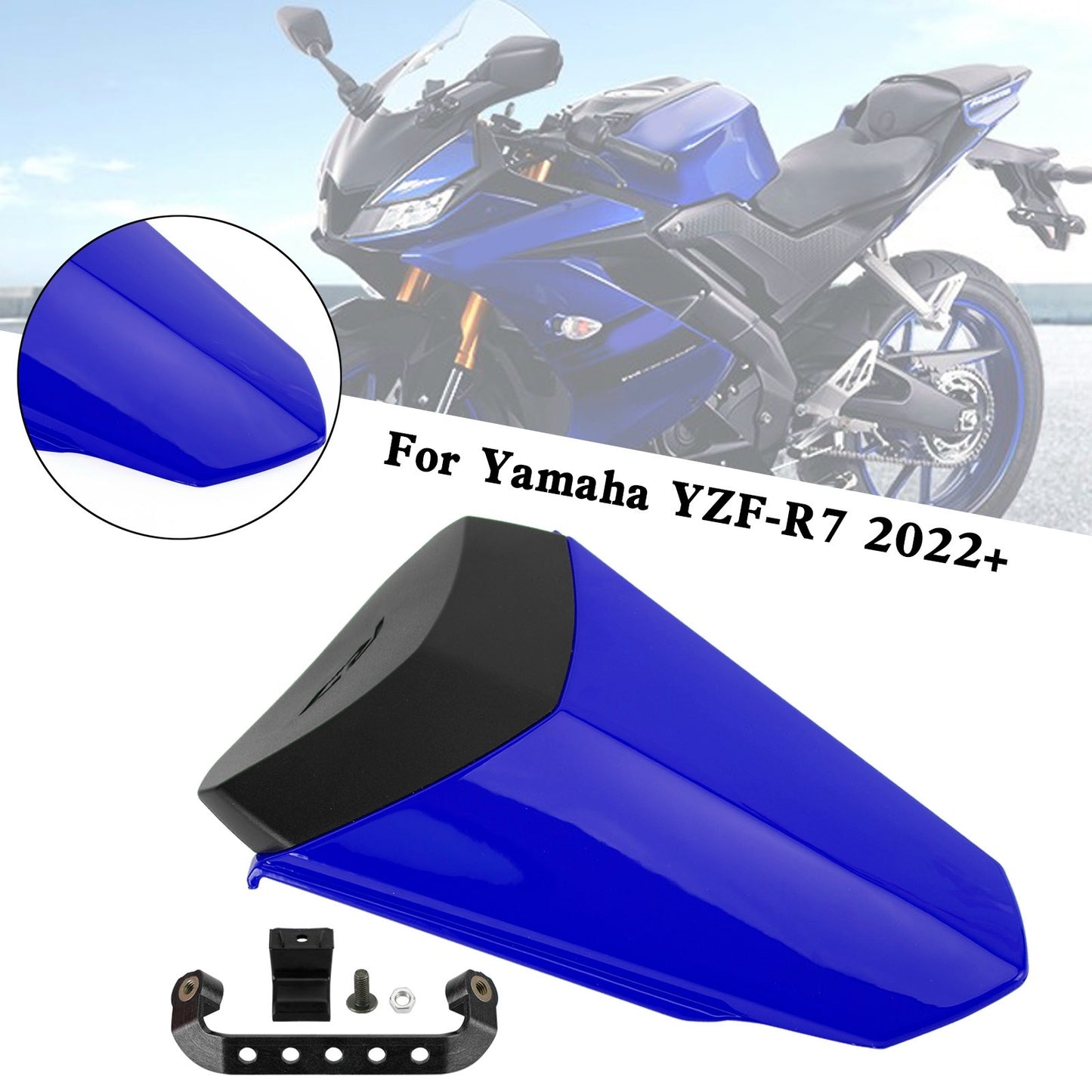Tail Rear Seat Cover Fairing Cowl For YAMAHA YZF-R7 YZF R7 2022-2025 Blue