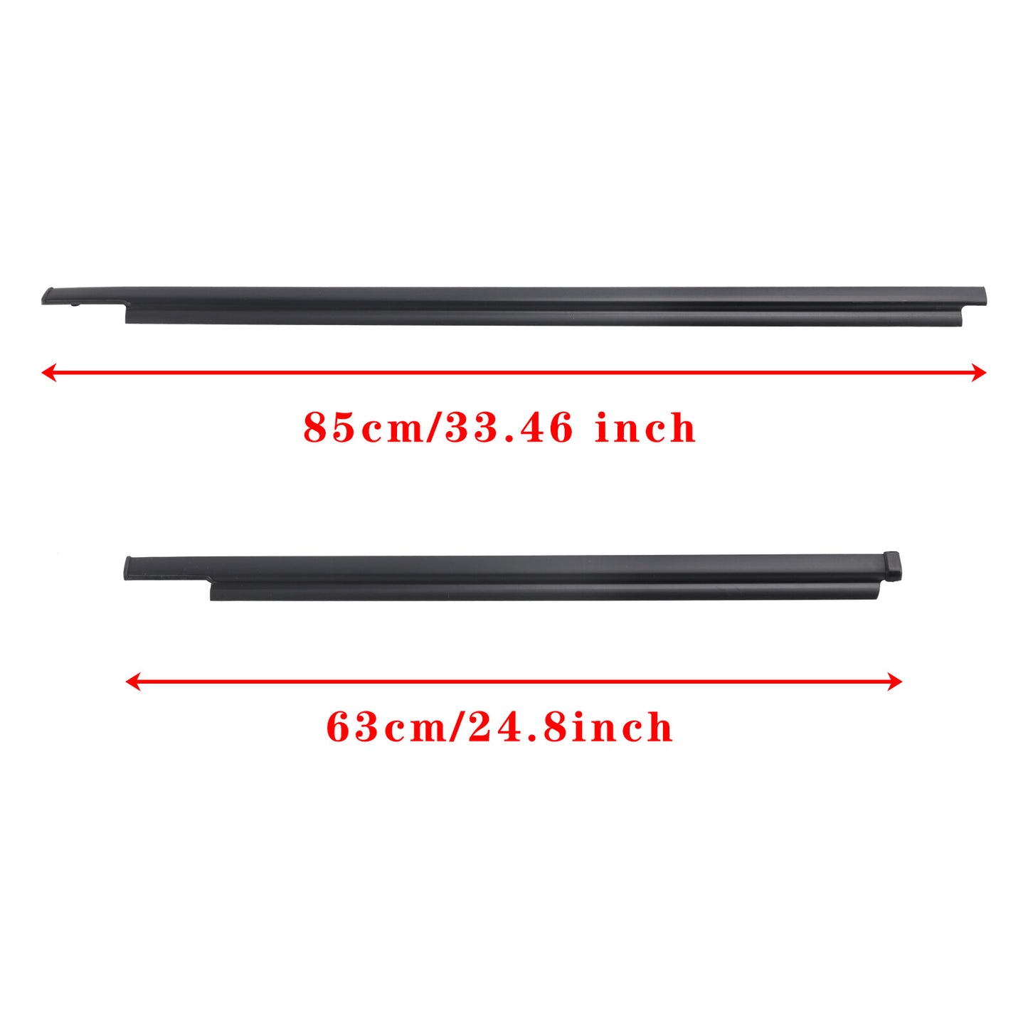 4PCS Door Glass Belt Outer Molding Weatherstrip For TOYOTA 4RUNNER 1996-2001