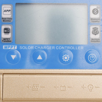 50A MPPT Bluetooth Solar Charge Controller Charger 12V/24V Battery Gold