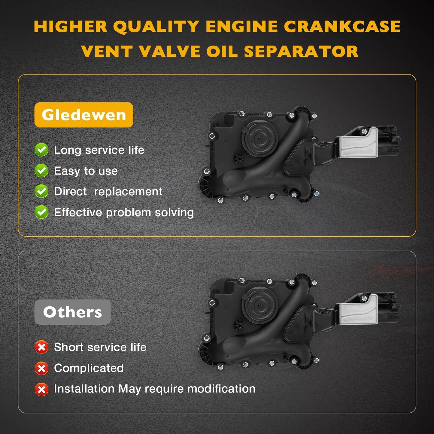 PCV Engine Crankcase Vent Valve Oil Separator For 05-15 Audi A4 A5 A6 A7 A8 Q5