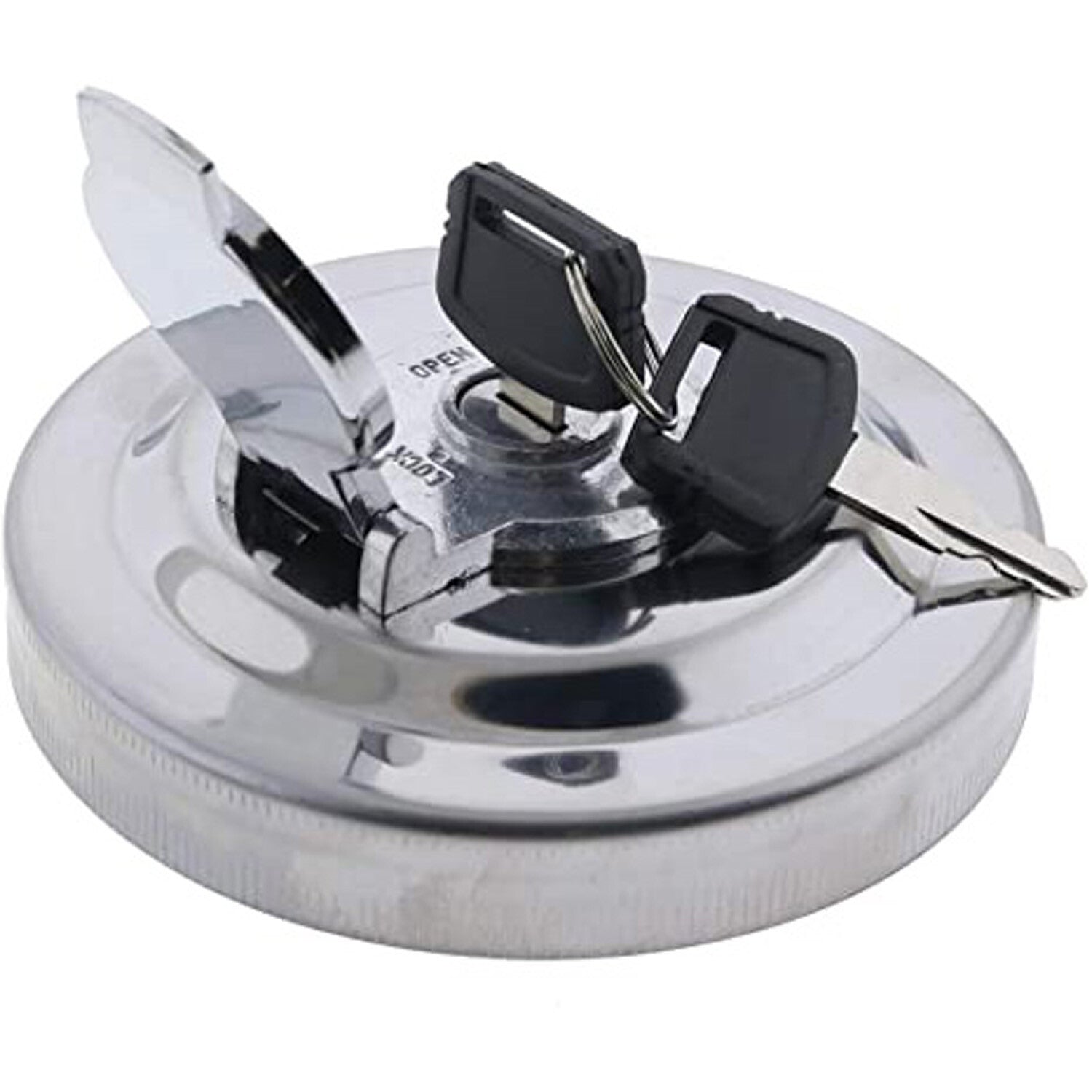 Solid Spare Fuel Cap W/2 Key For John Deere Excavator 330CLC 370C 80C 160C LC 550LC 750