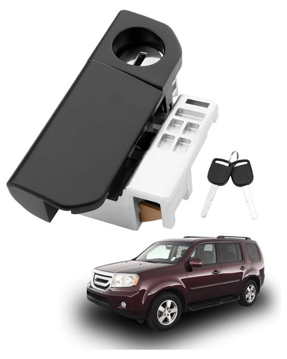 Glove Box Latch Handle Glovebox Lock Cylinder Assy For 2009-15 Honda Pliot Black