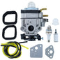 New Carburetor Kit For Ryobi RY25AXB 25cc Gas Jet Fan Blower W/Gasket Fuel Line