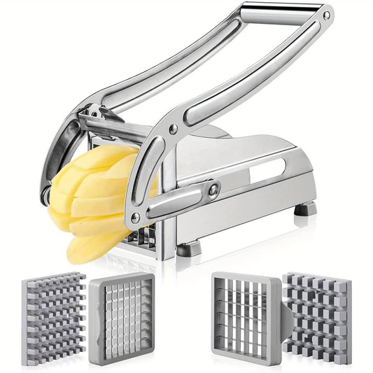 Solid Spare Heavy Duty Stainless Steel French Fry Cutter with Suction Feet for Potatoes