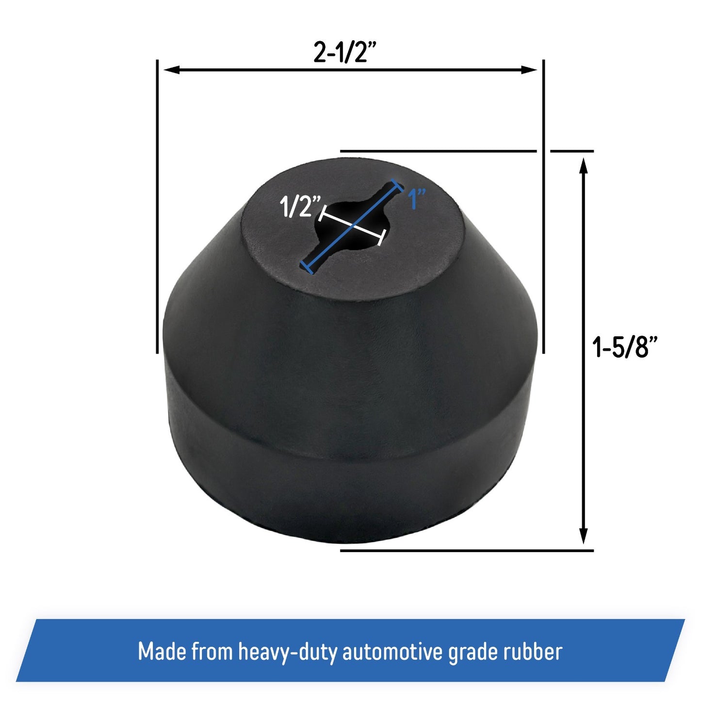 Rubber Winch Line Stopper, Synthetic Cable Line Saver for Jeep ATV UTV ORV