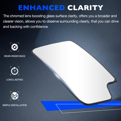 Passenger Right Side Lower Mirror Glasses For 14-17 Chevy Silverado GMC 23444113
