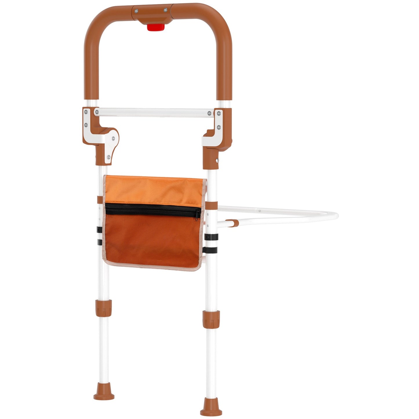 Foldable Bed Assist Rail w/ Pouch, Adjustable Height, 350LBS Support