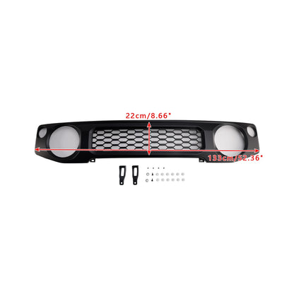 Black Honeycomb Front Bumper Grille Grill Fit Suzuki Jimny JB74 2019~2023