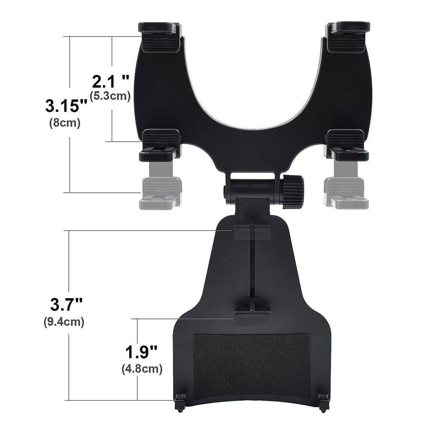 Black Car CellPhone GPS Holder Stand Tablet Bracket Mount For iPhone Samsung ABS