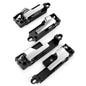 4Pcs Metal Inside Interior Door Handle Set For 06-12 Ford Fusion Lincoln Mercury