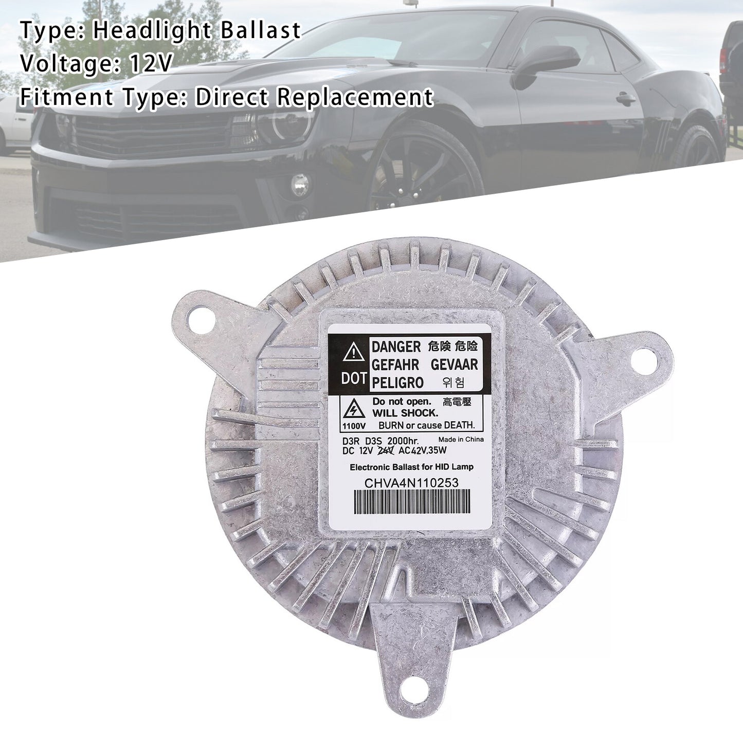 D3R Xenon HID Headlight Ballast For Dodge 68224607AB Chevrolet 22941301 22860334