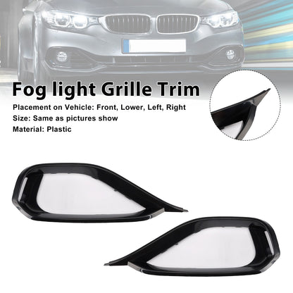 Left & Right Fog Light Bezel Grille Front Bumper Trim Fits BMW 428i F32 F33 F36