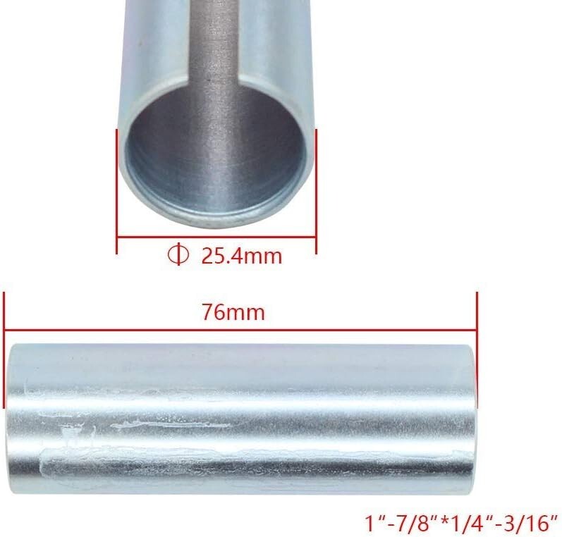 7/8" to 1" Inch w/Step Key Gas Engine Pulley Crank Shaft Sleeve Adapter Predator