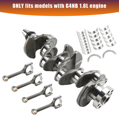 G4NB 1.8L Engine Crankshaft & Rods & Bearings Set for Hyundai Elantra Forte KIA