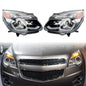 Halogen Chrome Headlight lamp Assy Front Left ＆ Right For 2016-17 Chevy Equinox