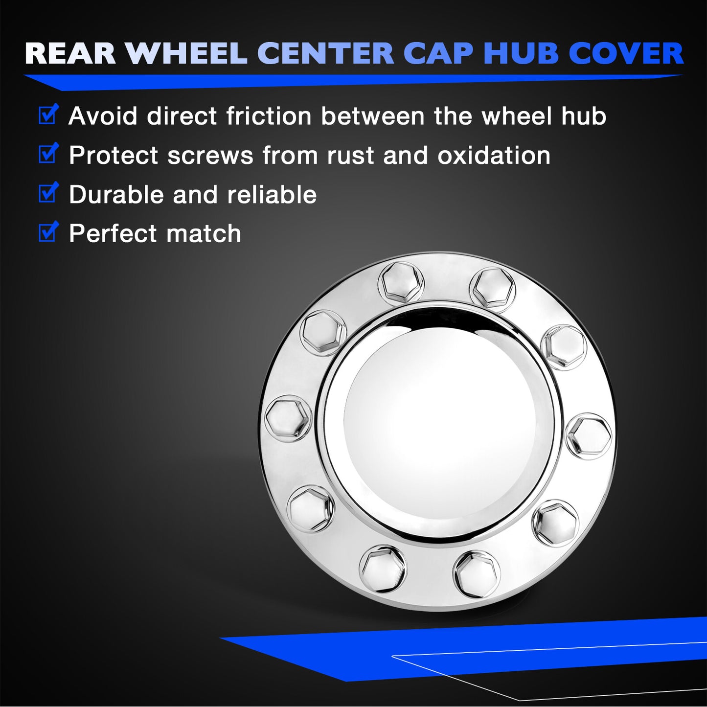 68053039AA Rear Wheel Center Cap Hub Cover Fits for 2011-2018 RAM 4500 5500