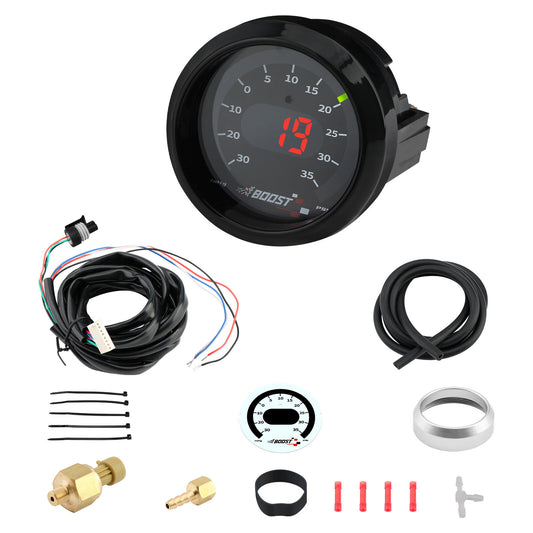 Solid Spare Digital Boost Pressure Gauge Kit For 30-4406 X-Series -30inHg ~ 35PSI / 1~2.5BAR