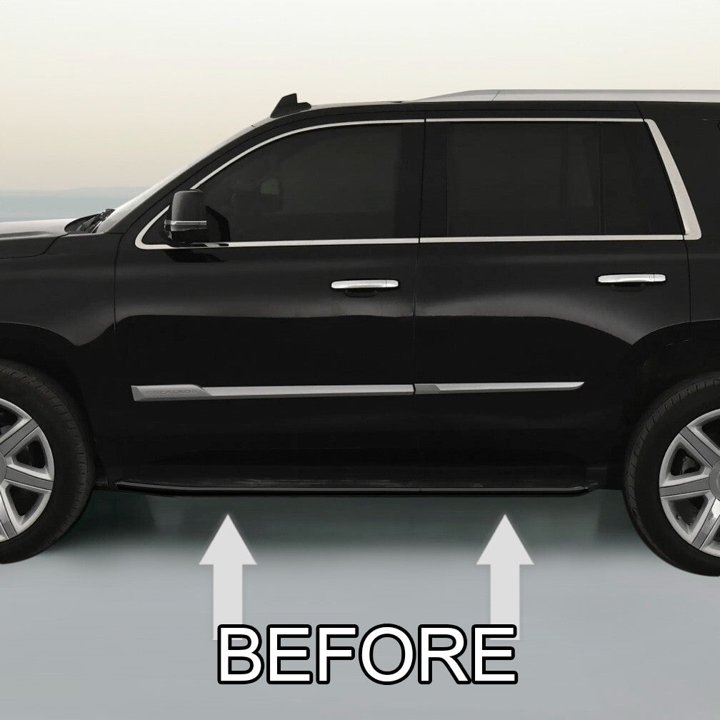 CHROME RUNNING BOARD TRIM MOLDING PACKAGE For 2015-2019 CADILLAC ESCALADE