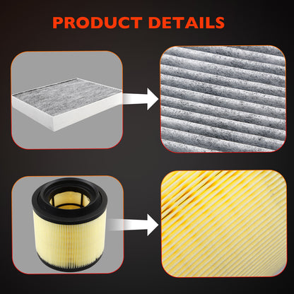 2X Cabin Engine Air Filter For 2021-25 Ford Bronco 2.3L 2.7L CF12772 MB3G-9601AA