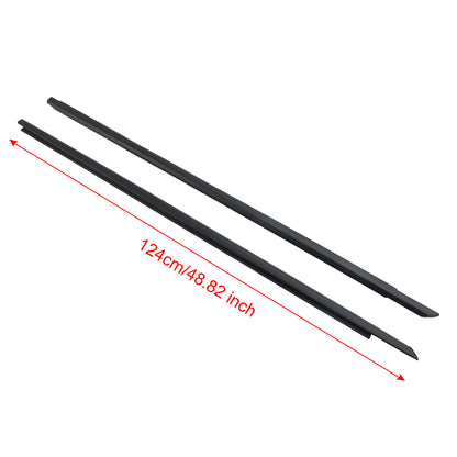 2pcs Front Door Window Belt Weatherstrip For DODGE CHALLENGER 2008-2017