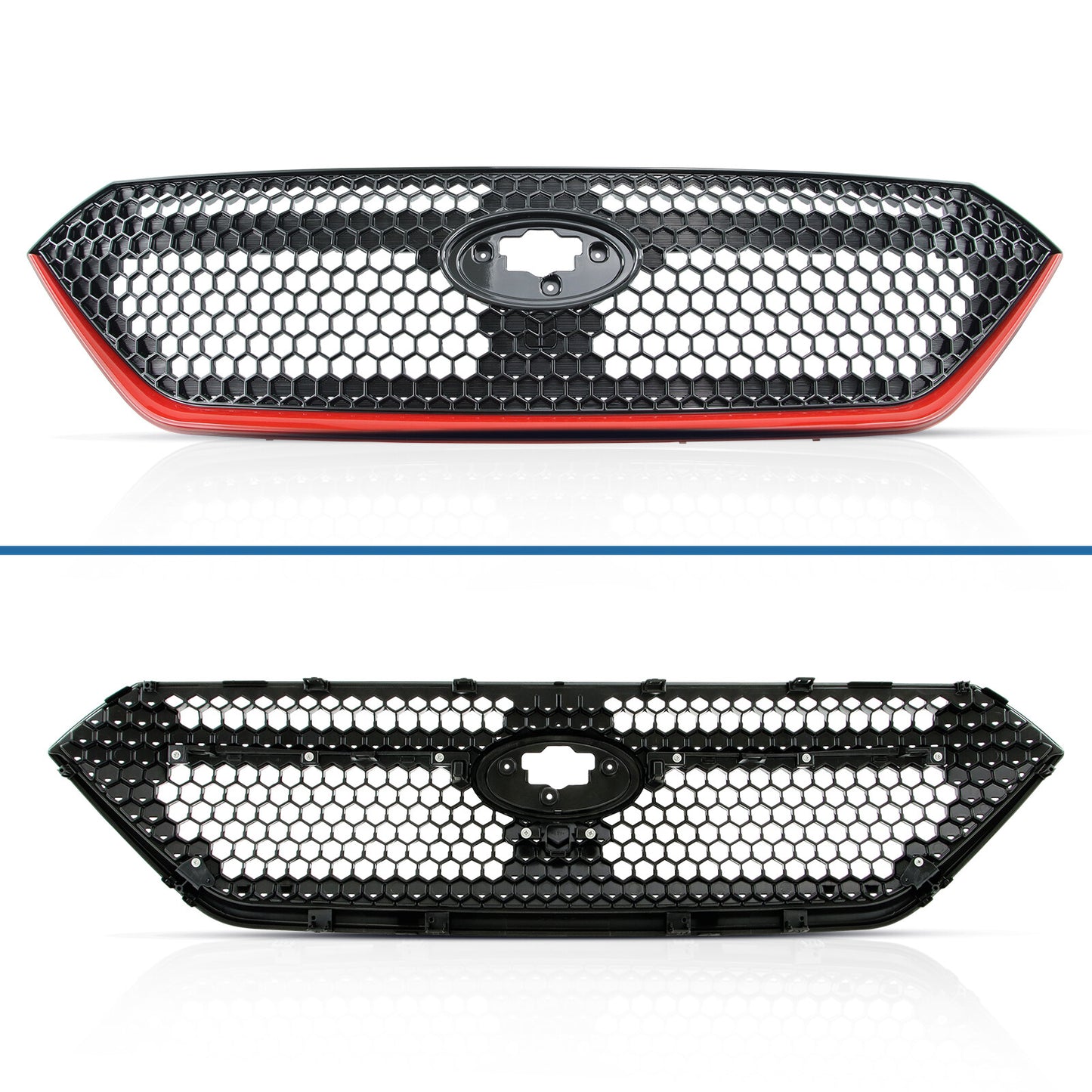 For 2022-2023 Subaru WRX Sport 22  Front Bumper Grille Grill Black with Red Trim