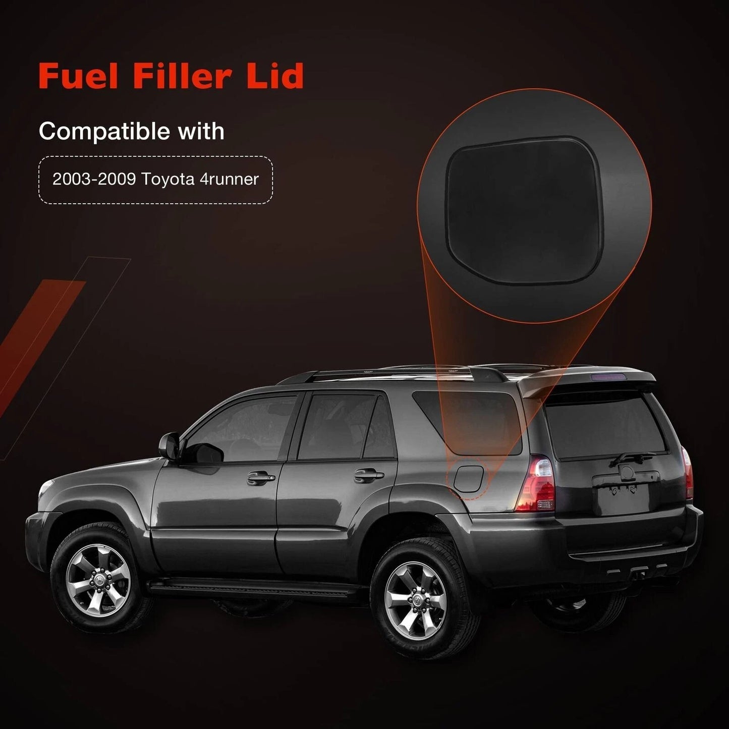 77350-35050 Fuel Filler Gas Tank Door Cover Lid Cap For 2003-2009 Toyota 4Runner