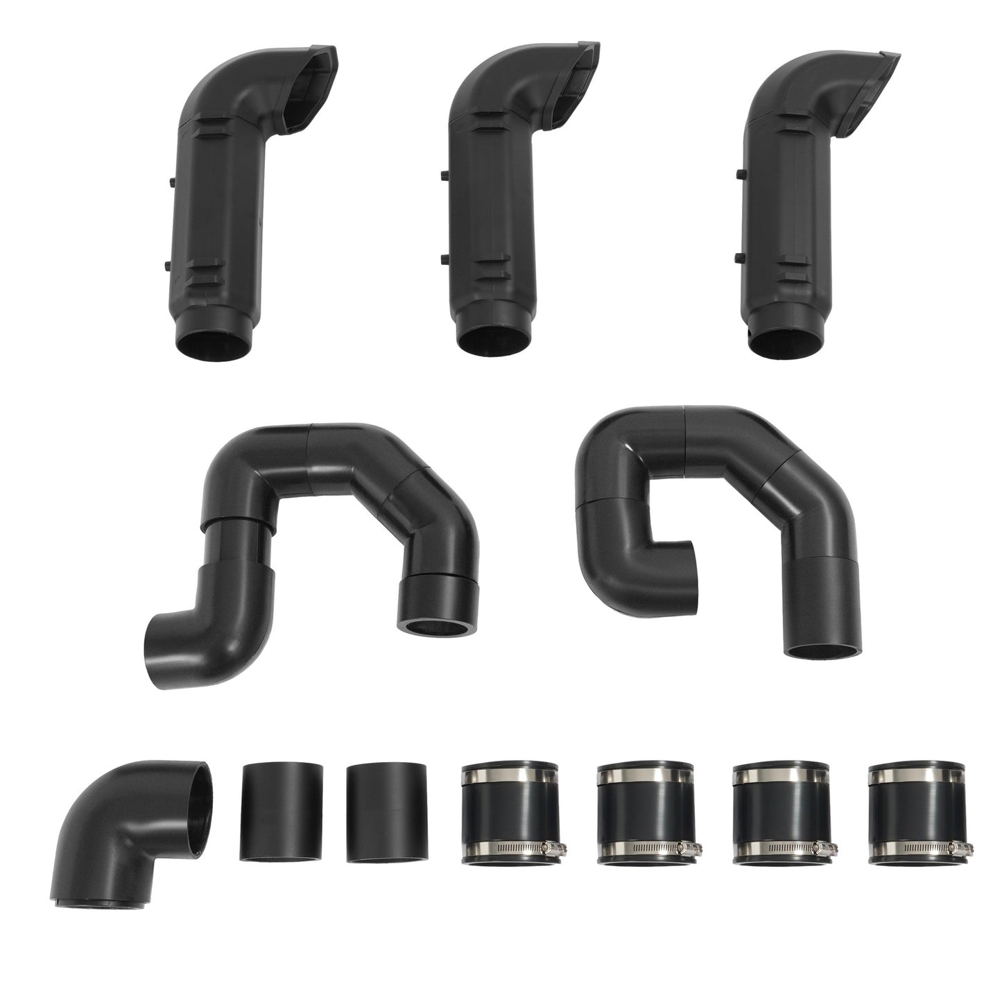Solid Spare Snorkel Riser Kit For Polaris 2016-2021 RZR Turbo 4/S/S 4/XP/XP 4 Painted Black